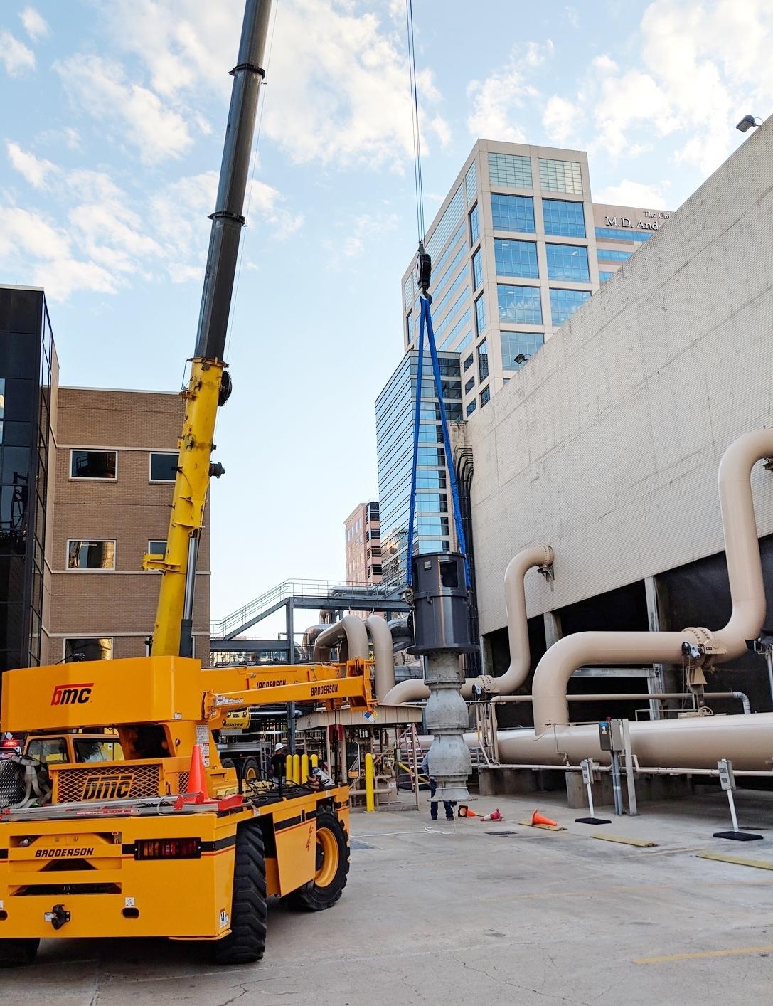 Repaired Vertical Pump Installed at Texas Medical Center Progressive