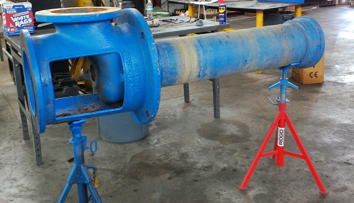 Emergency Repair of Byron Jackson Vertical Turbine Pump Progressive Pumps